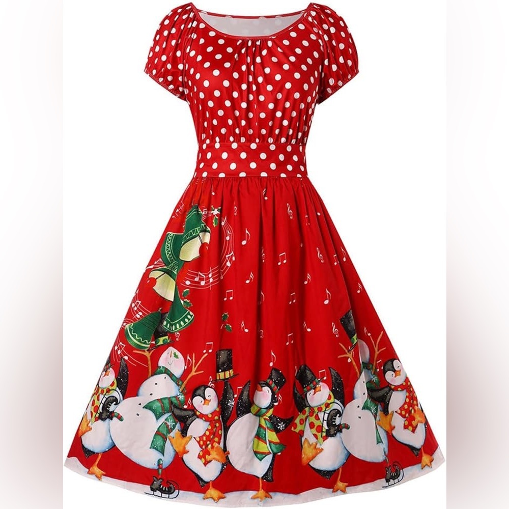 Holiday Christmas Vintage Style Dress